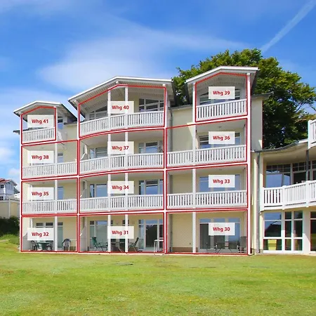 Meeresblickresidenzen Ferienwohnung Nr 40 Mit Sauna- Und Schwimmbadnutzung Im Ahoi Sellin